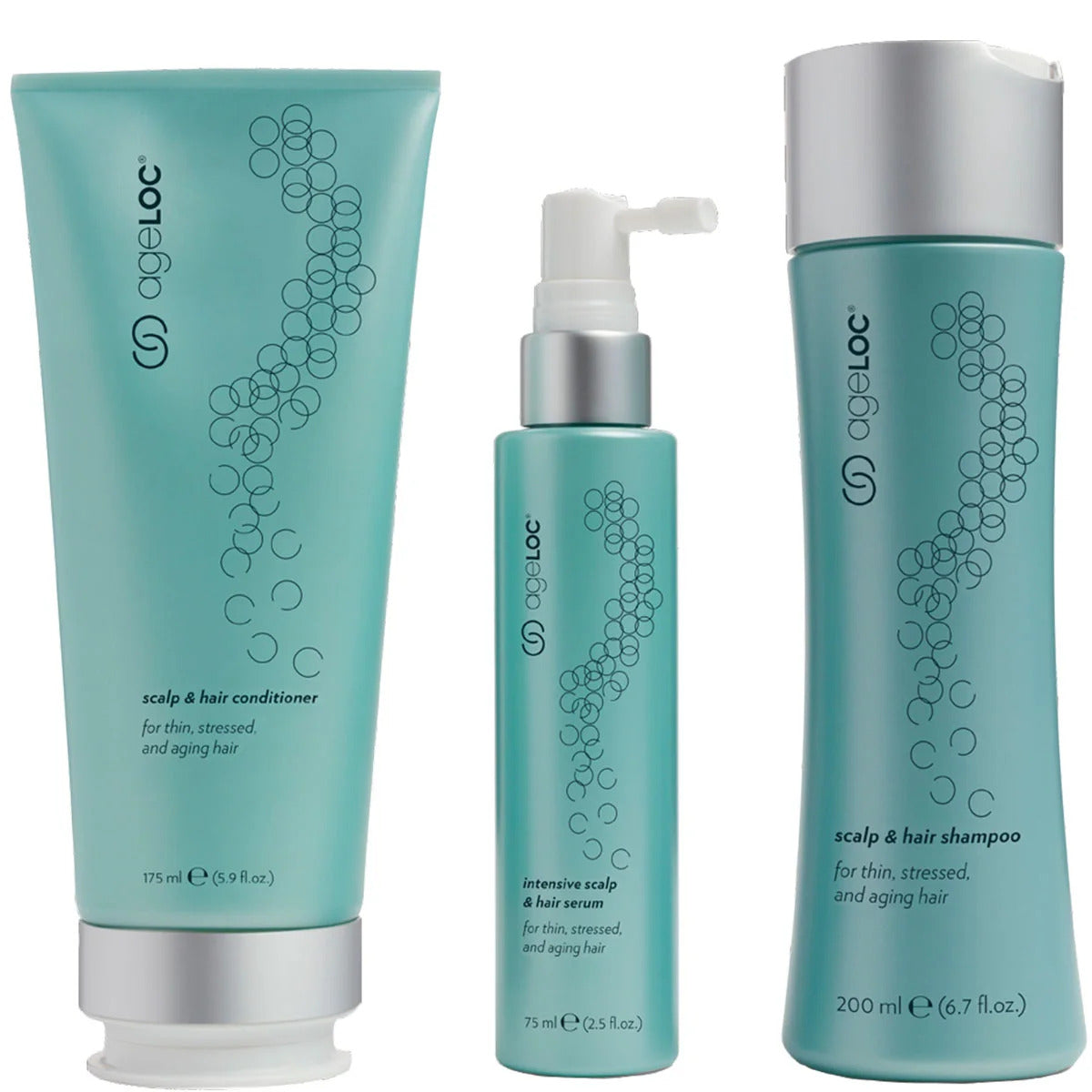 ageLOC Scalp & Hair System Kit (Shampoo + Conditioner + Serum)